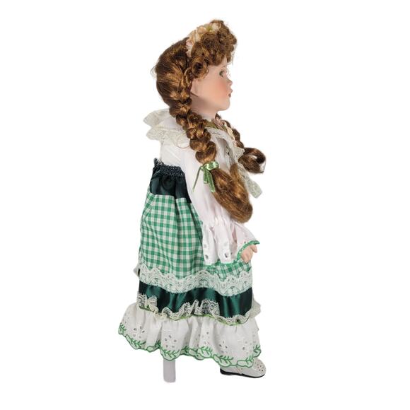 Paradise Gallery 15" Musical Porcelain Doll "Kelly" by Patricia Rose with Stand - Picture 4 of 15